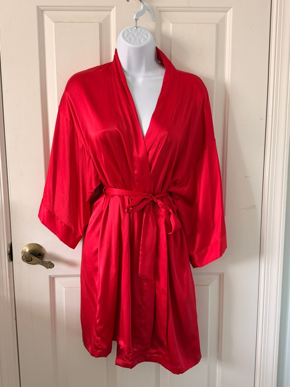 Victoria's Secret Red Satin Kimono Robe